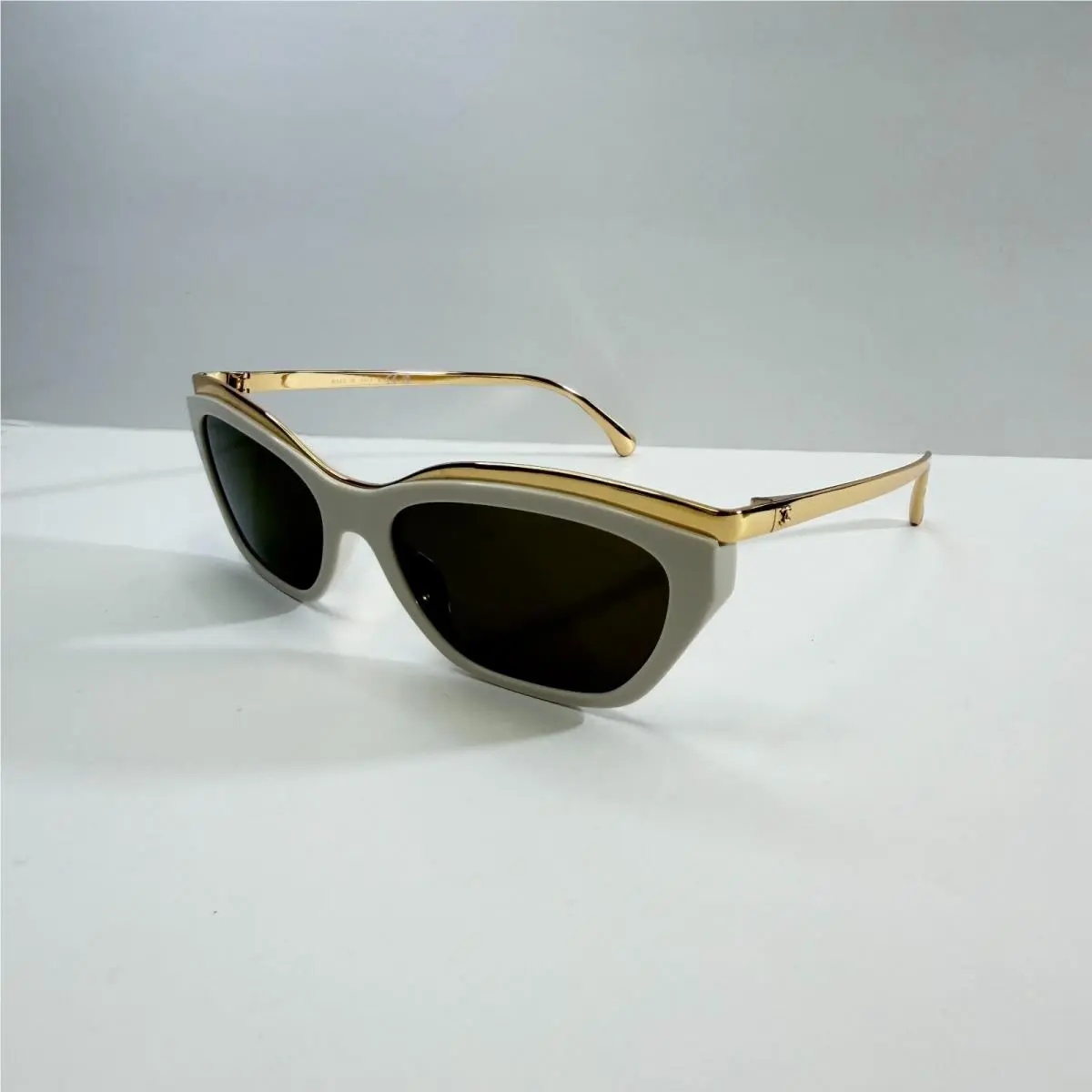 CH 4299 1828/73 White Frame W/dark Bronze Lenses by Chanel
