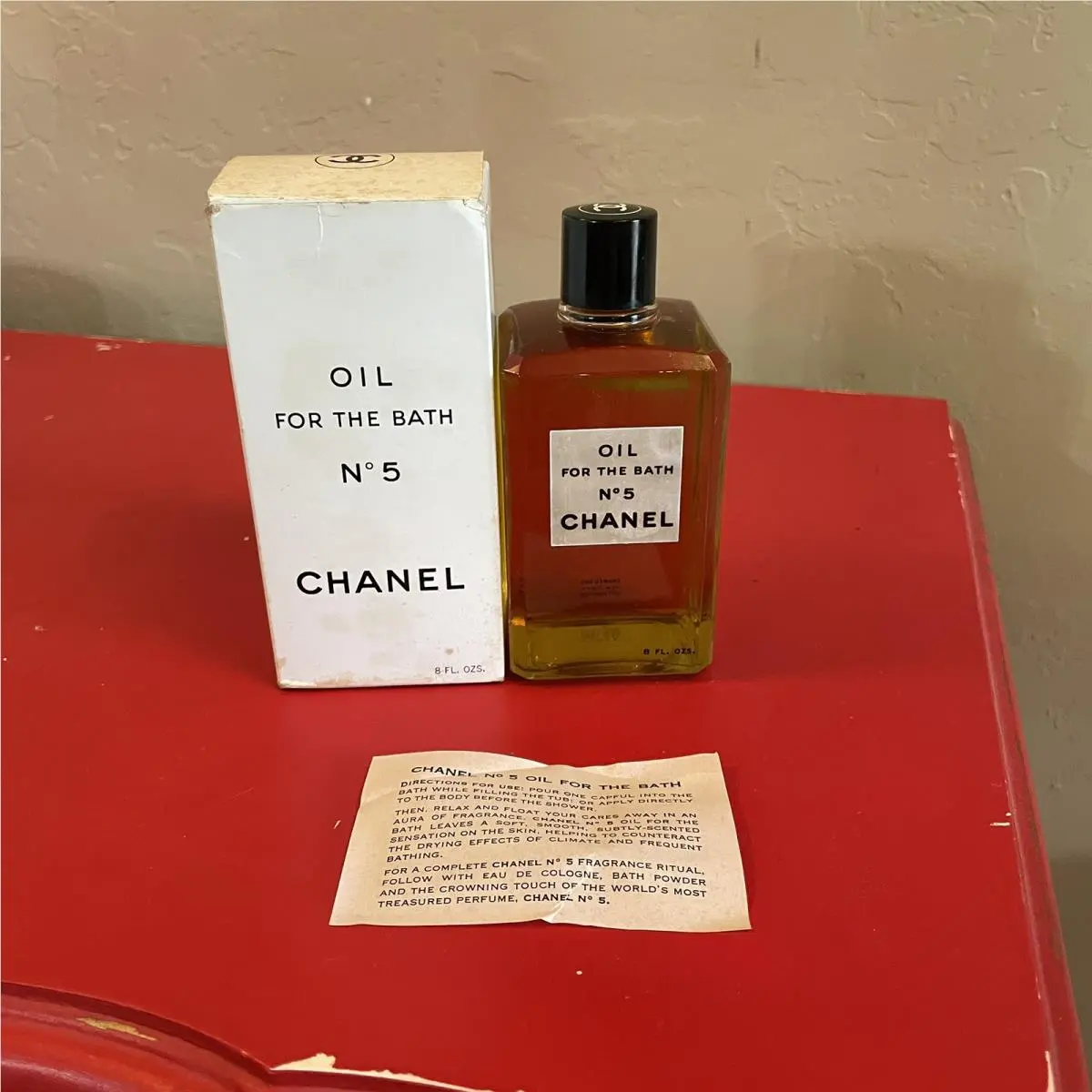 Vintage Chanel No 5 Oil For The Bath 8 Fl. Oz