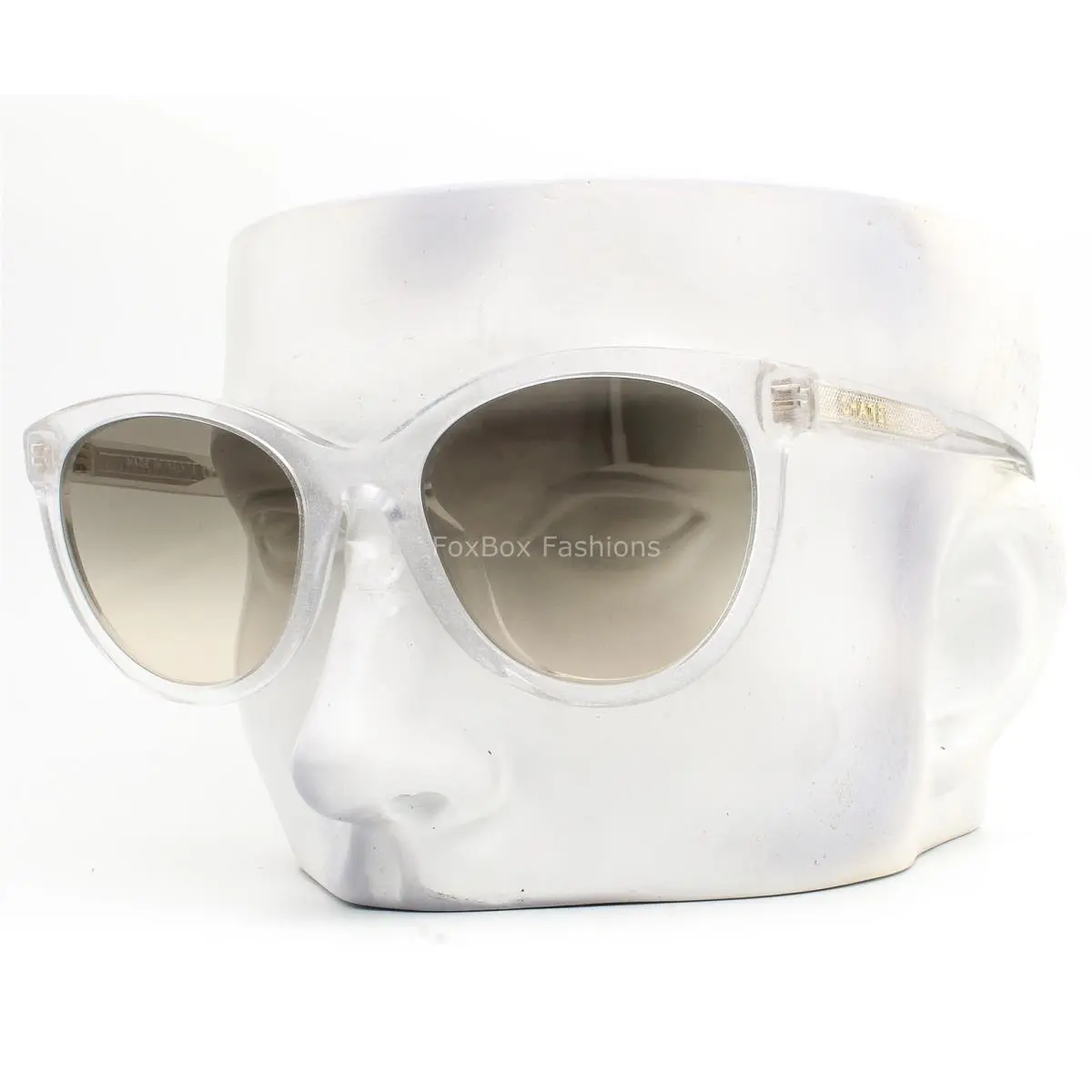 Sunglasses ch5523U 1755/32 Crystal Clear with Shimmery Silver with Case by Chanel