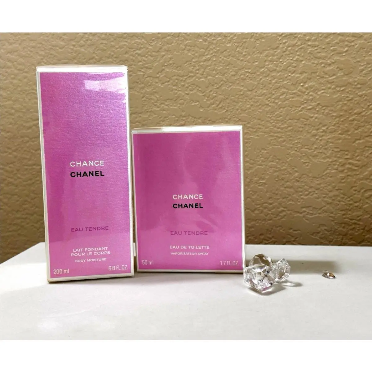 Chanel Chance Eau Tendre Eau DE Toilette 1.7 FL OZ Body Moisture 6.8 FL OZ
