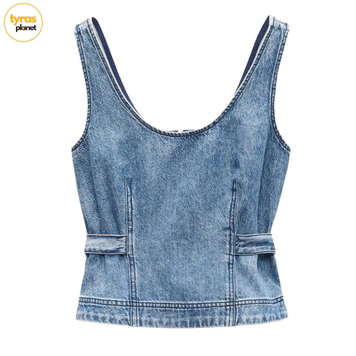 Rag Bone Ultra Featherweight Estelle Denim Top Beekman Blue Size 10