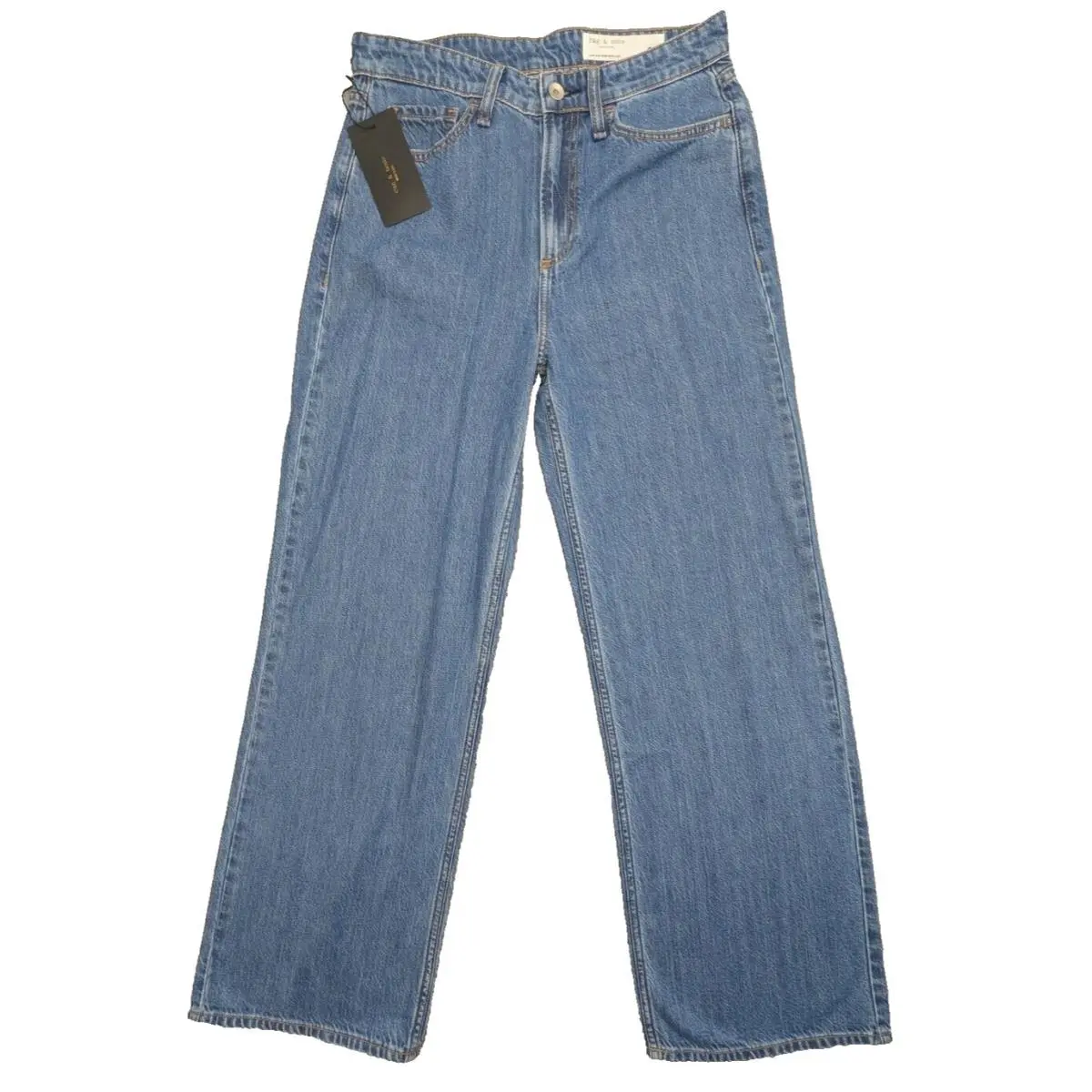 Rag Bone Jeans Womens Size 26 30W 30L Blue Lori Mid-rise Wide Leg 30x30