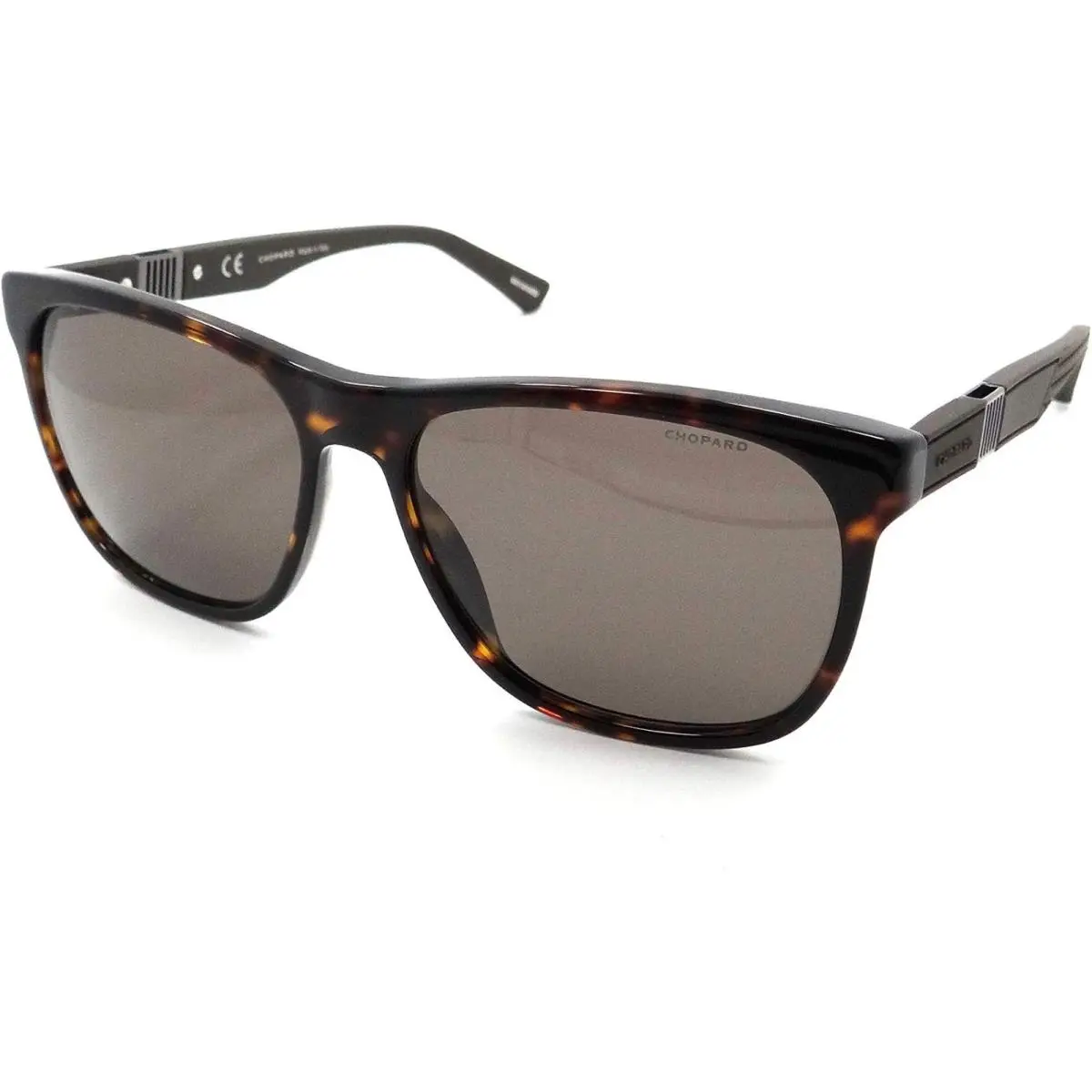 SCH236 722P Havana Mens Sunglasses Brown Polarized Lens 57X16X145 by Chopard
