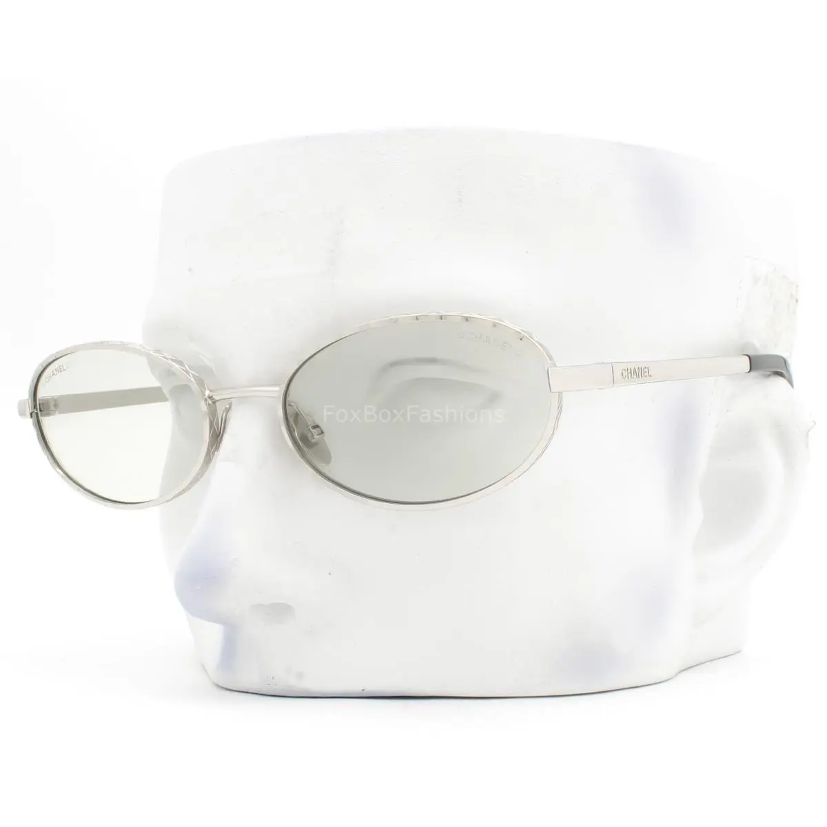 Sunglasses Blue Light Filter Glasses Shiny Silver ch2227-S 450/SG W/case by Chanel