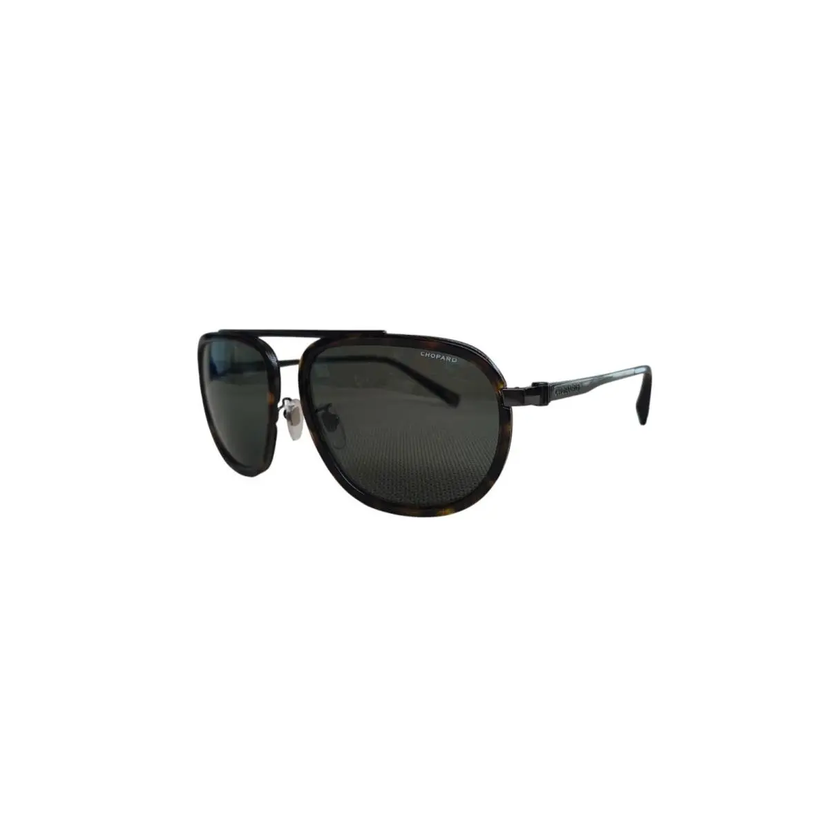 SCHC31 568W Dark Gunmetal/green Polarized Lens Mens Sunglasses 59X16X145 by Chopard
