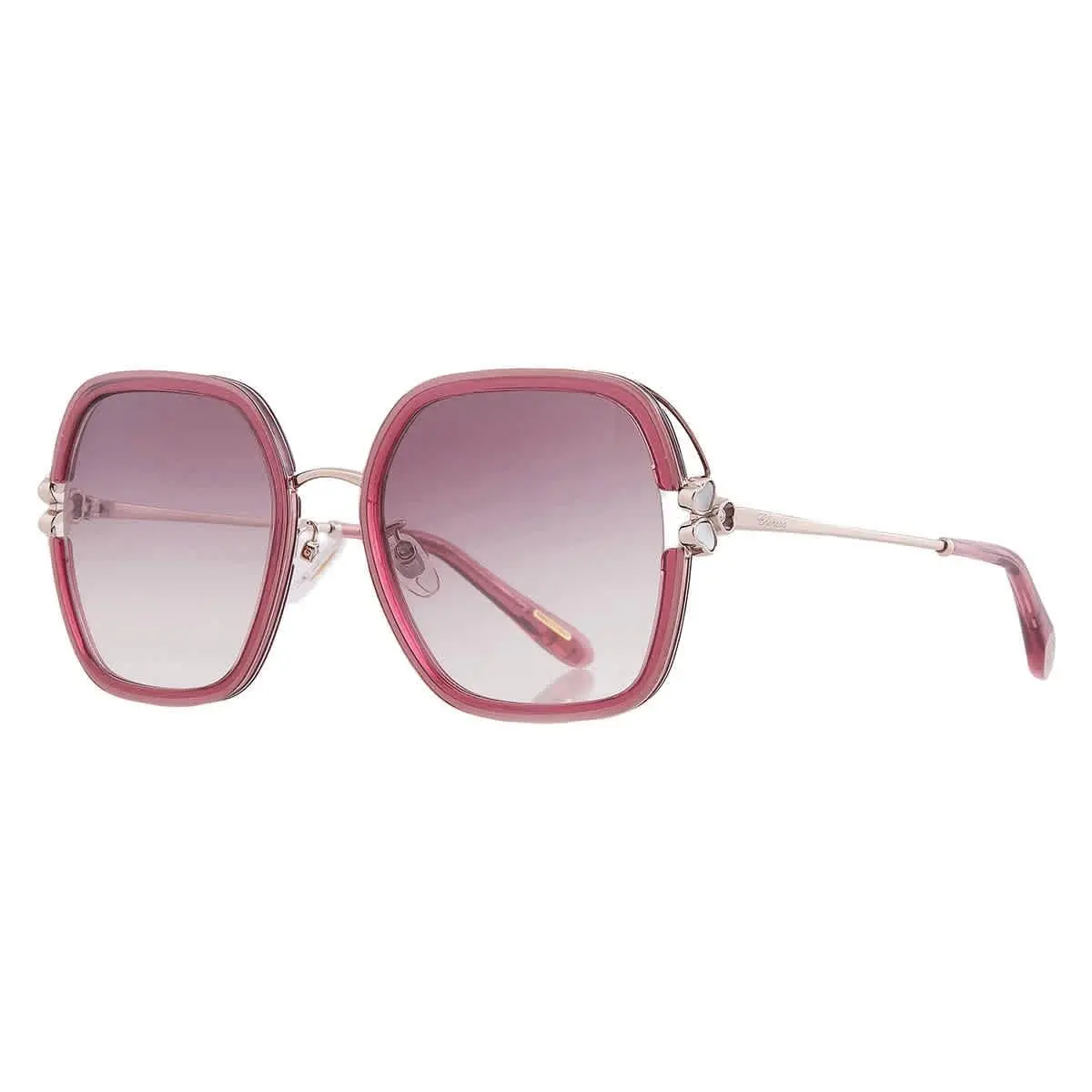 Red Gradient Square Ladies Sunglasses SCHG32V 0AFD 57 SCHG32V 0AFD 57 by Chopard
