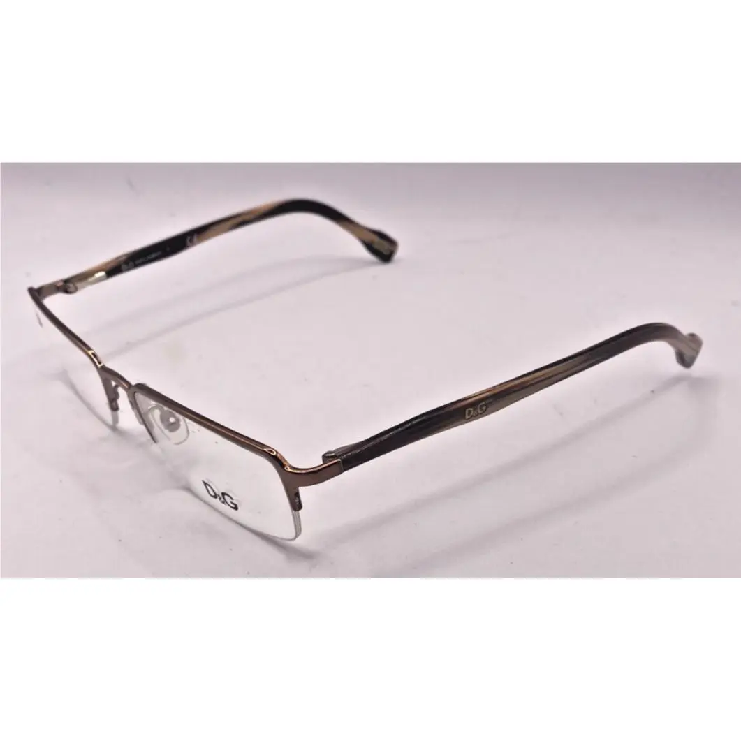 Dolce Gabanna Half Rim Eyeglasses Frames Only D G7058 456 Brown 50-17-135 by Dolce & Gabbana