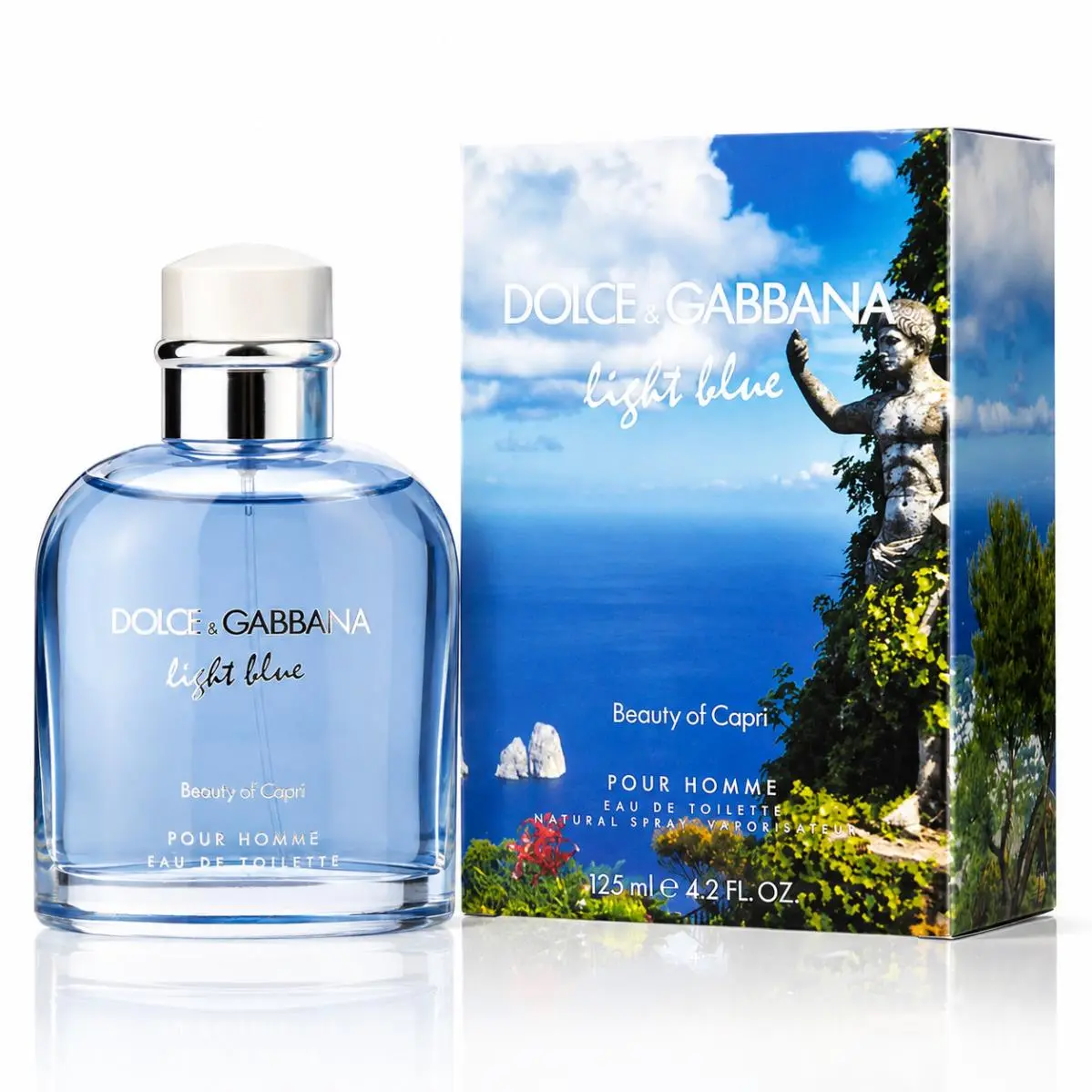 Light Blue Beauty of Capri by Dolce Gabbana 4.2 oz 125 ml Eau De Toilette Spray