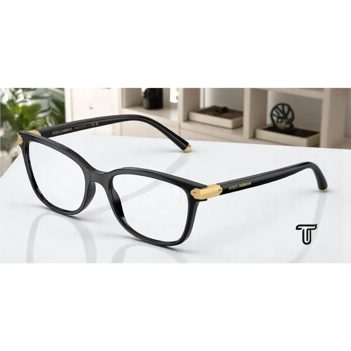 Dolce Gabbana DG5036 501 Black Demo Lens 53 mm Women`s Eyeglasses by Dolce & Gabbana