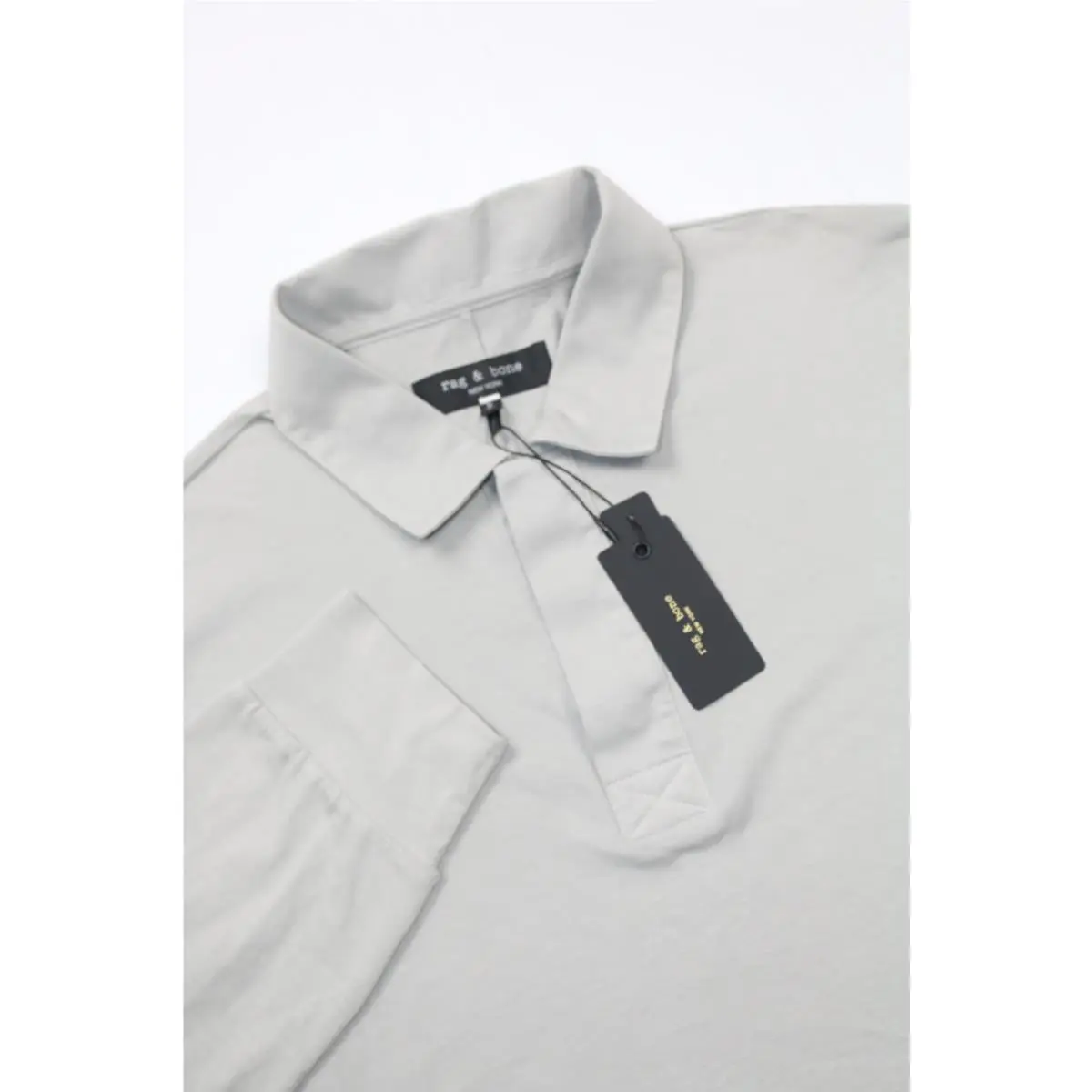 Rag Bone Tomas Washed Rugby Polo Shirt Men’s Size M Grey