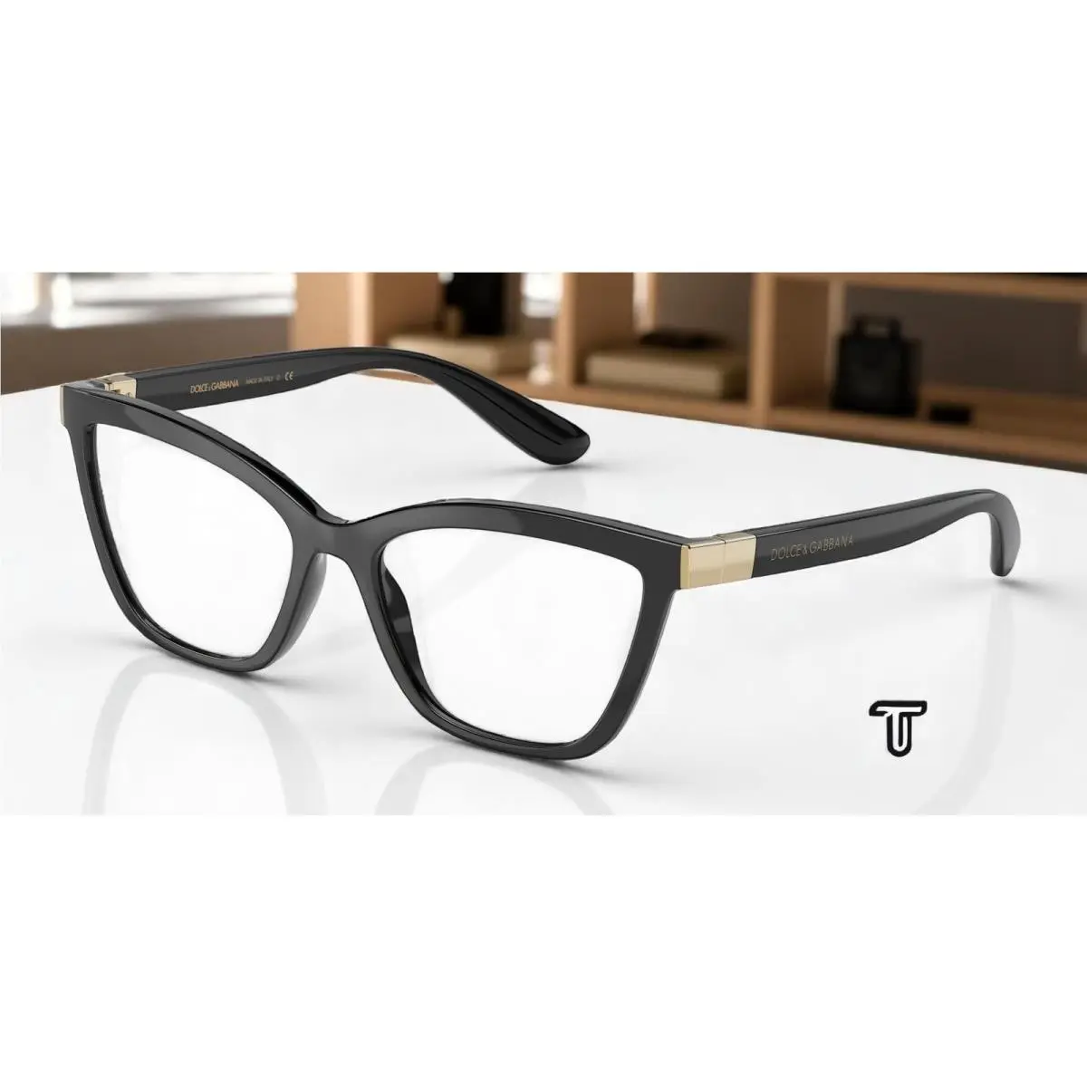 Dolce Gabbana DG5076 501 Black Demo Lens 55 mm Women`s Eyeglasses by Dolce & Gabbana