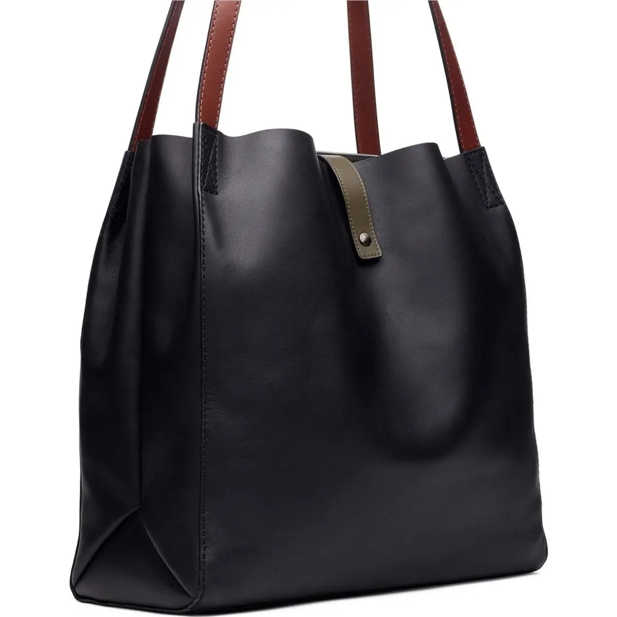Rag Bone Black Passenger Tote Black Olive Night