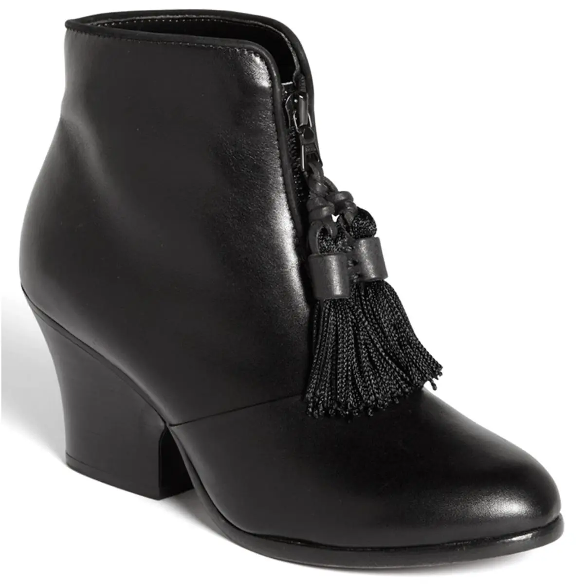 Rag Bone Women`s Leather Ankle Boot Bootie Black Size 38 Run Small - US 7.5
