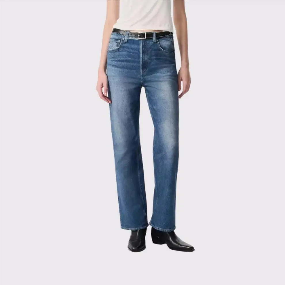 Rag Bone Miramar Shea High-rise Ankle Relaxed Straight Jeans Size 27