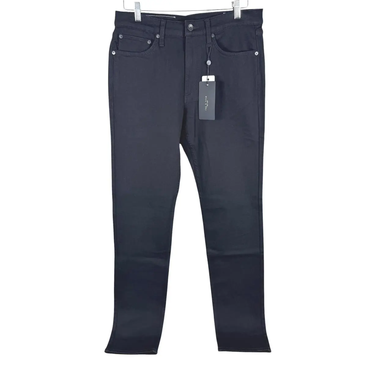 Rag Bone Fit 2 Slim Jeans Mens 31x32 Black MED22H1223FHBL Denim Pants
