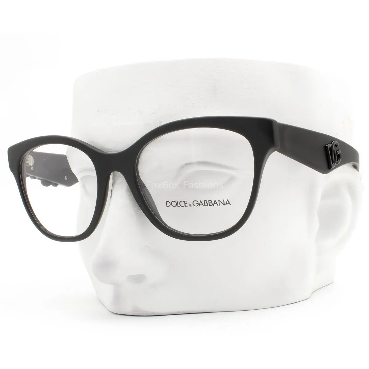 Dolce Gabbana Eyeglasses Glasses DG 3371 2525 Matte Black 53-19-145 with Case by Dolce & Gabbana