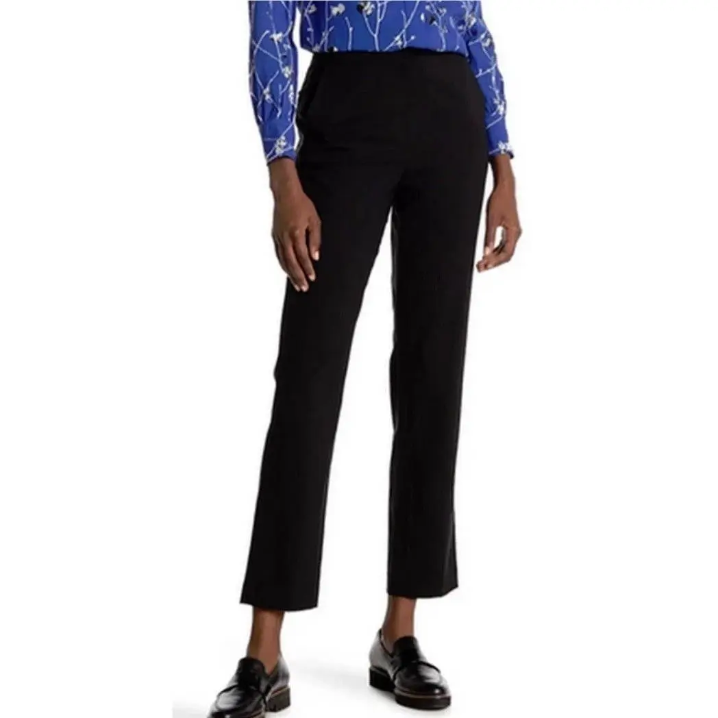 Rag Bone Sully Virgin Wool Blend Pants Black 12