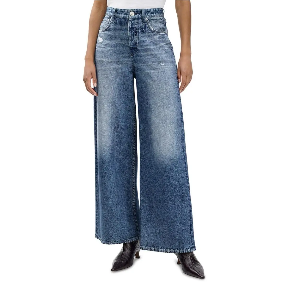 Rag Bone Miramar Sofie Terry Wide Leg Jean Size 25 Sweatpant Venice