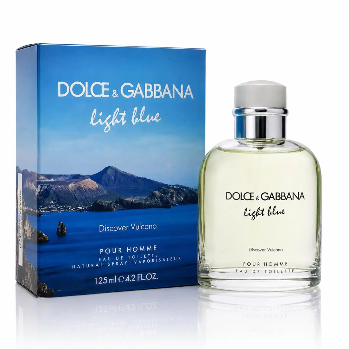Light Blue Discover Vulcano by Dolce Gabbana 4.2 oz 125 ml Eau De Toilette Spray by Dolce & Gabbana