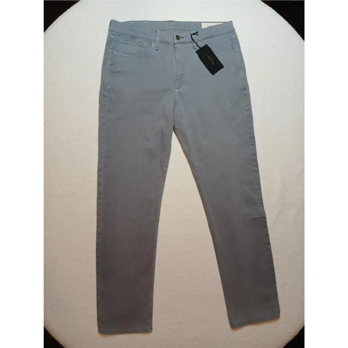 Rag Bone Fit 2 Slim Jeans Pants 36x32 Country Blue Gray Stretch Cotton