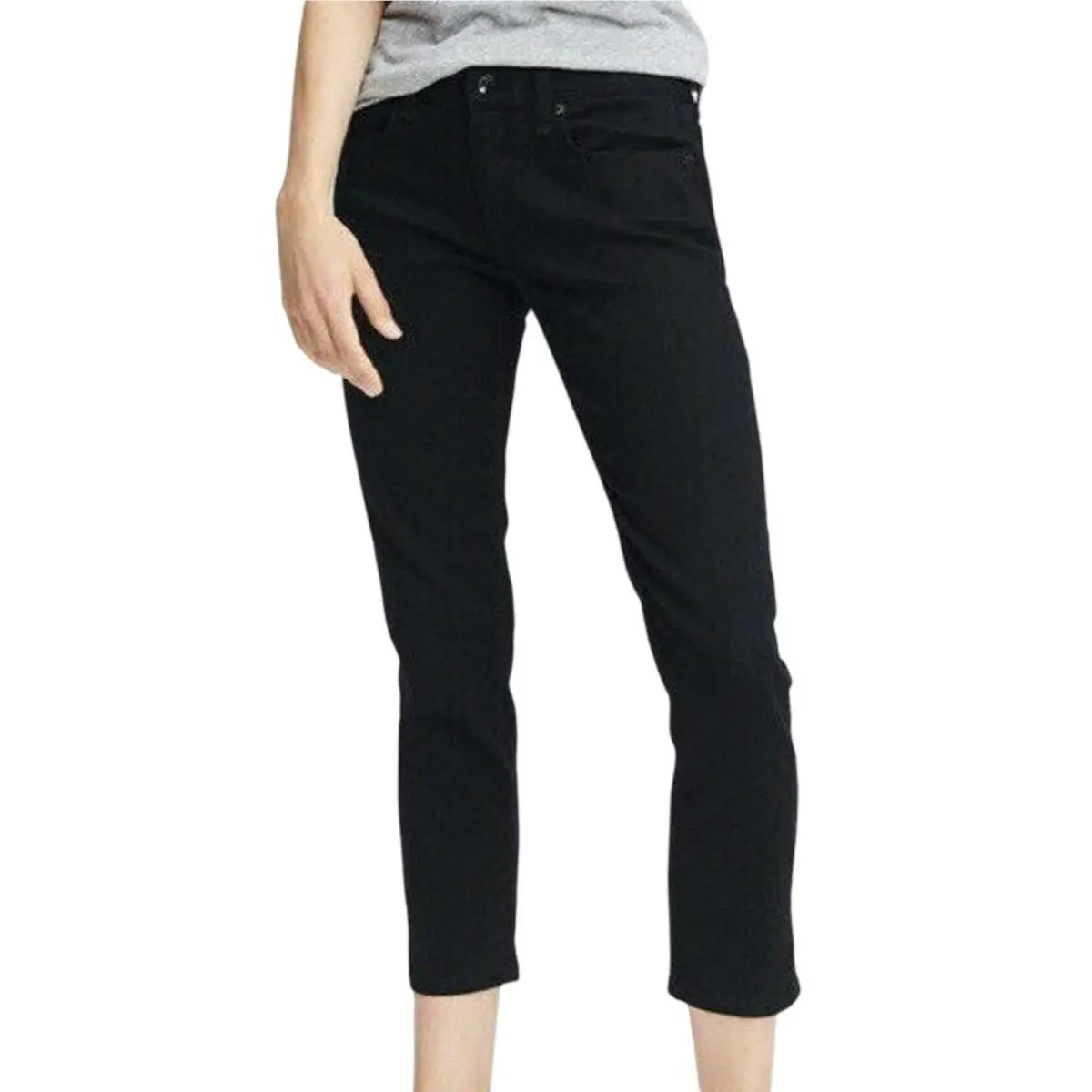 Rag Bone The Dre Low Rise Boyfriend Slim Fit Black Jeans Women`s Size 28