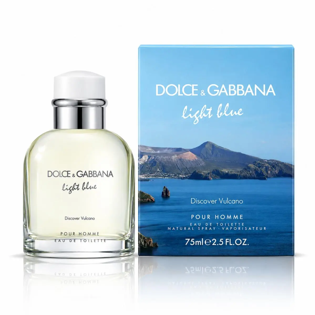 Light Blue Discover Vulcano by Dolce Gabbana 2.5 oz 75 ml Eau De Toilette Spray by Dolce & Gabbana