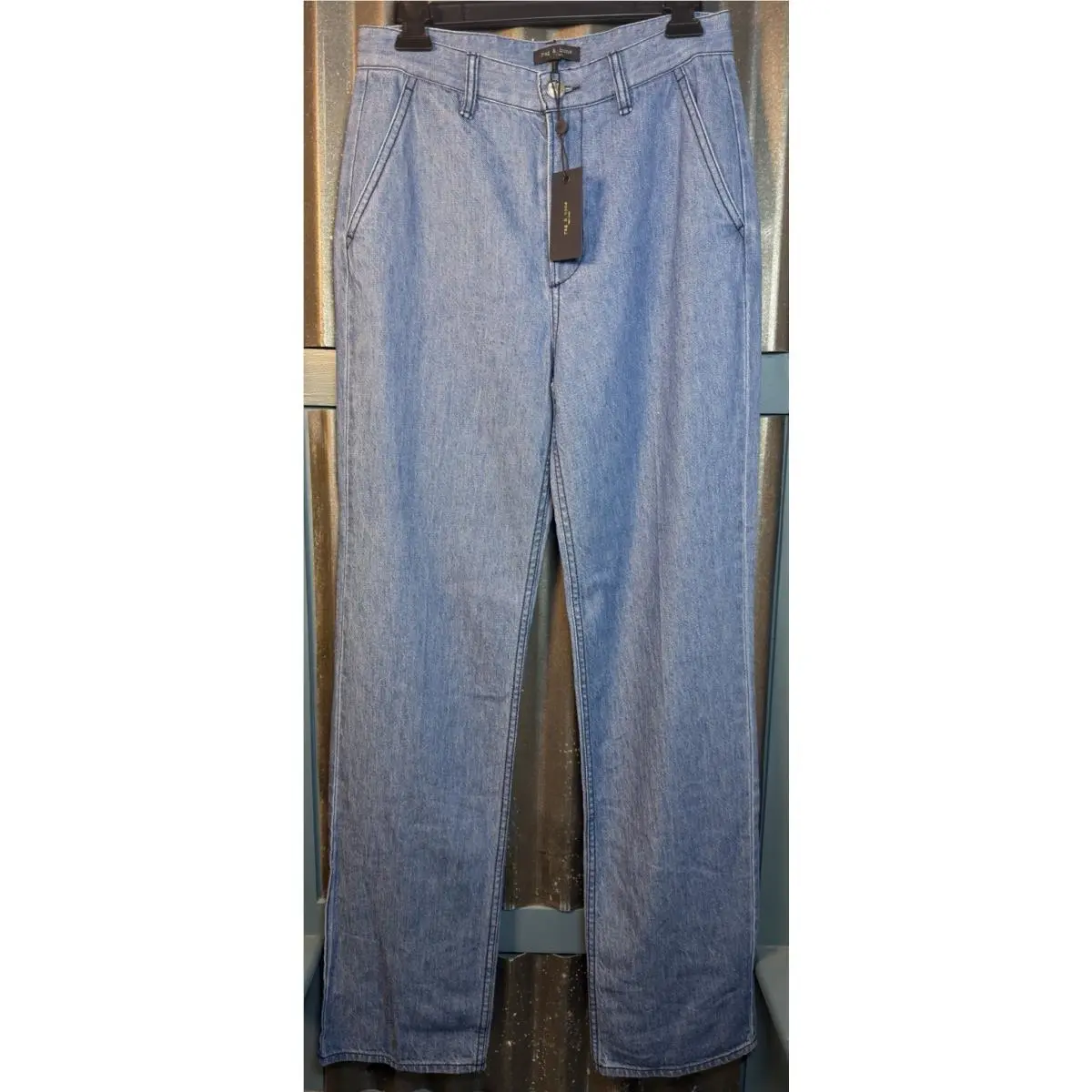 Rag and Bone Alex Tailored Denim Jeans Straight Dark Indigo Size 26