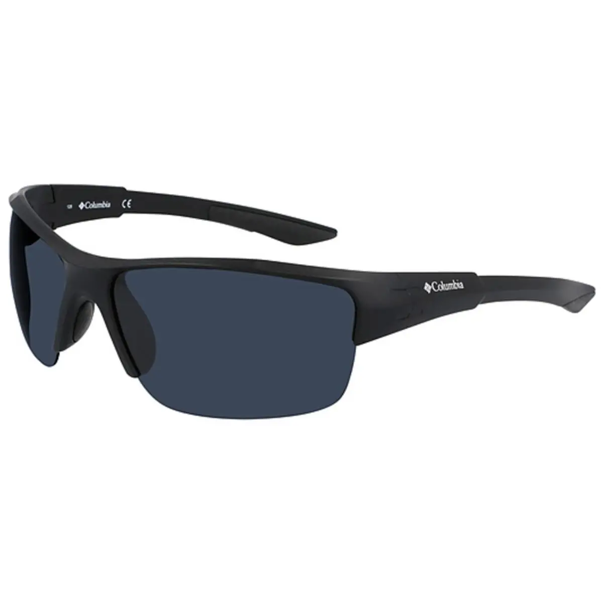Wingard Polarized Semi-rimless Wrap Sunglasses - C558SPG Matte Black/Grey (002) by Columbia