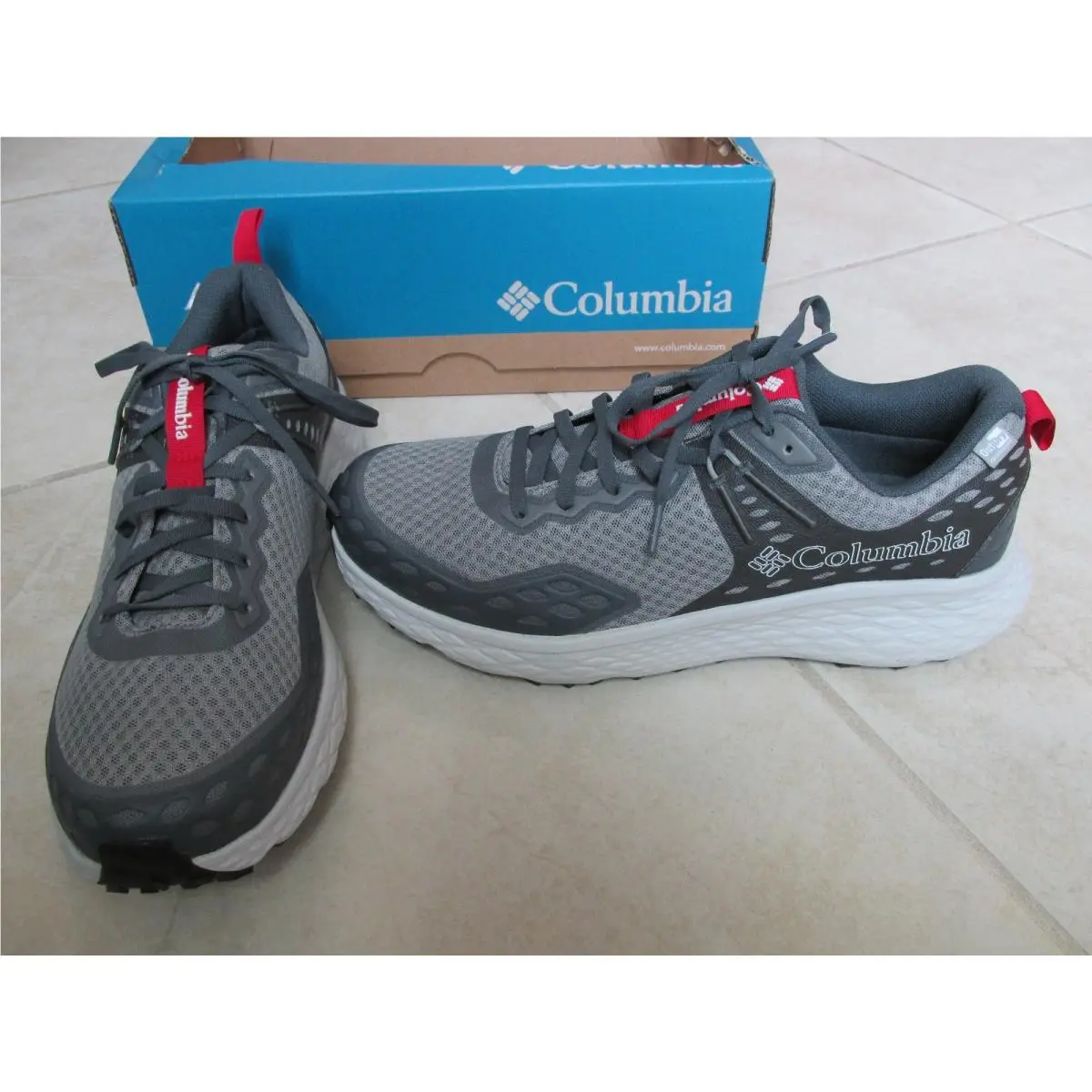 Konos Trs BL2858-082 Running Hiking Shoes Mens Size 11 Grey/red by Columbia