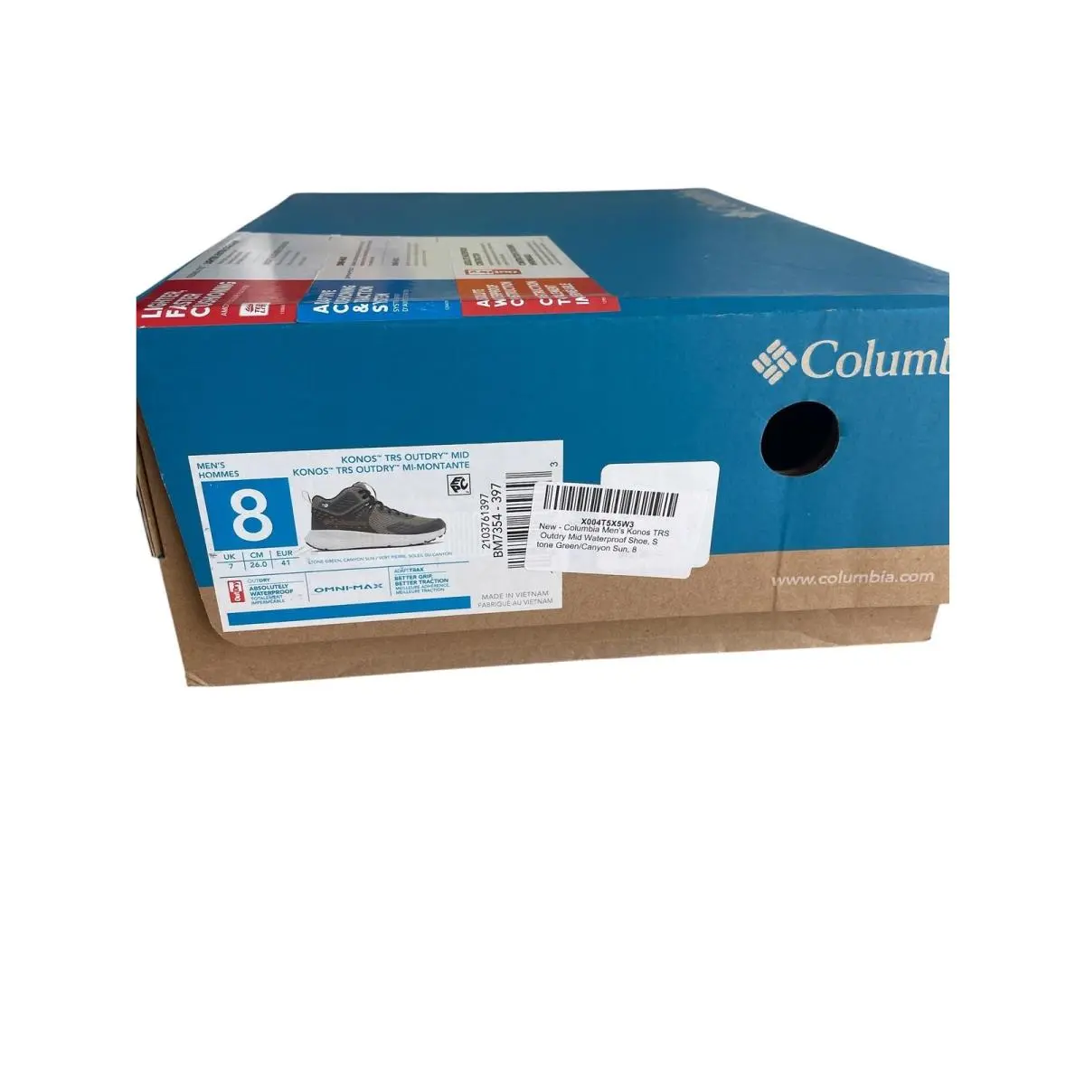 Columbia shoes - Konos TRS OutDry Mid - Konos TRS OutDry Mid - BM7354-397 - Gray (UPC: 195981625653) 8