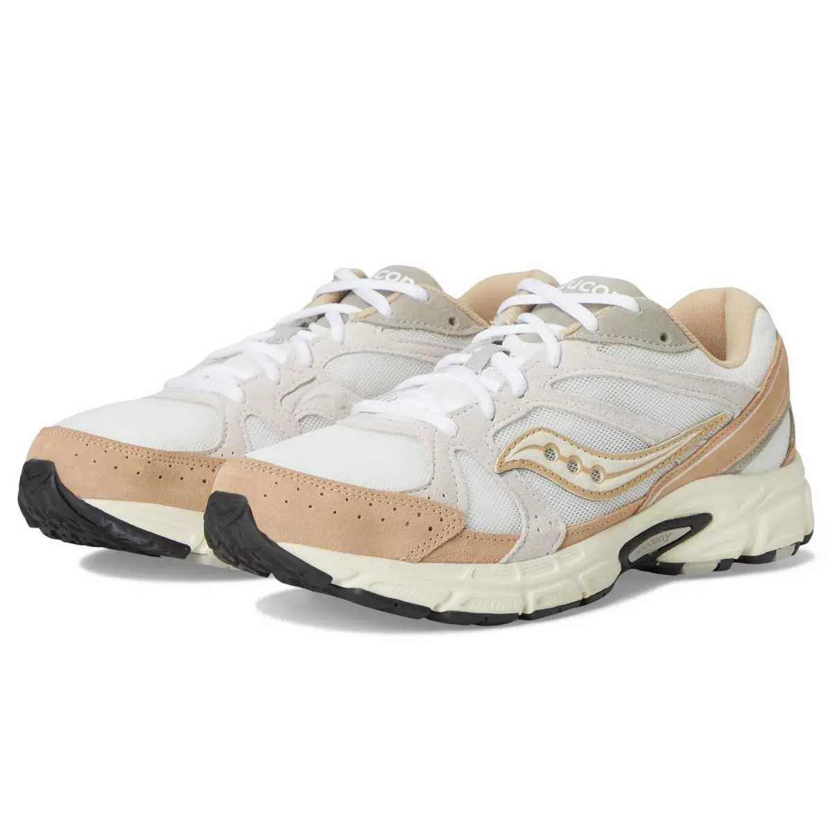 Saucony shoes - White/Gold/Black 1