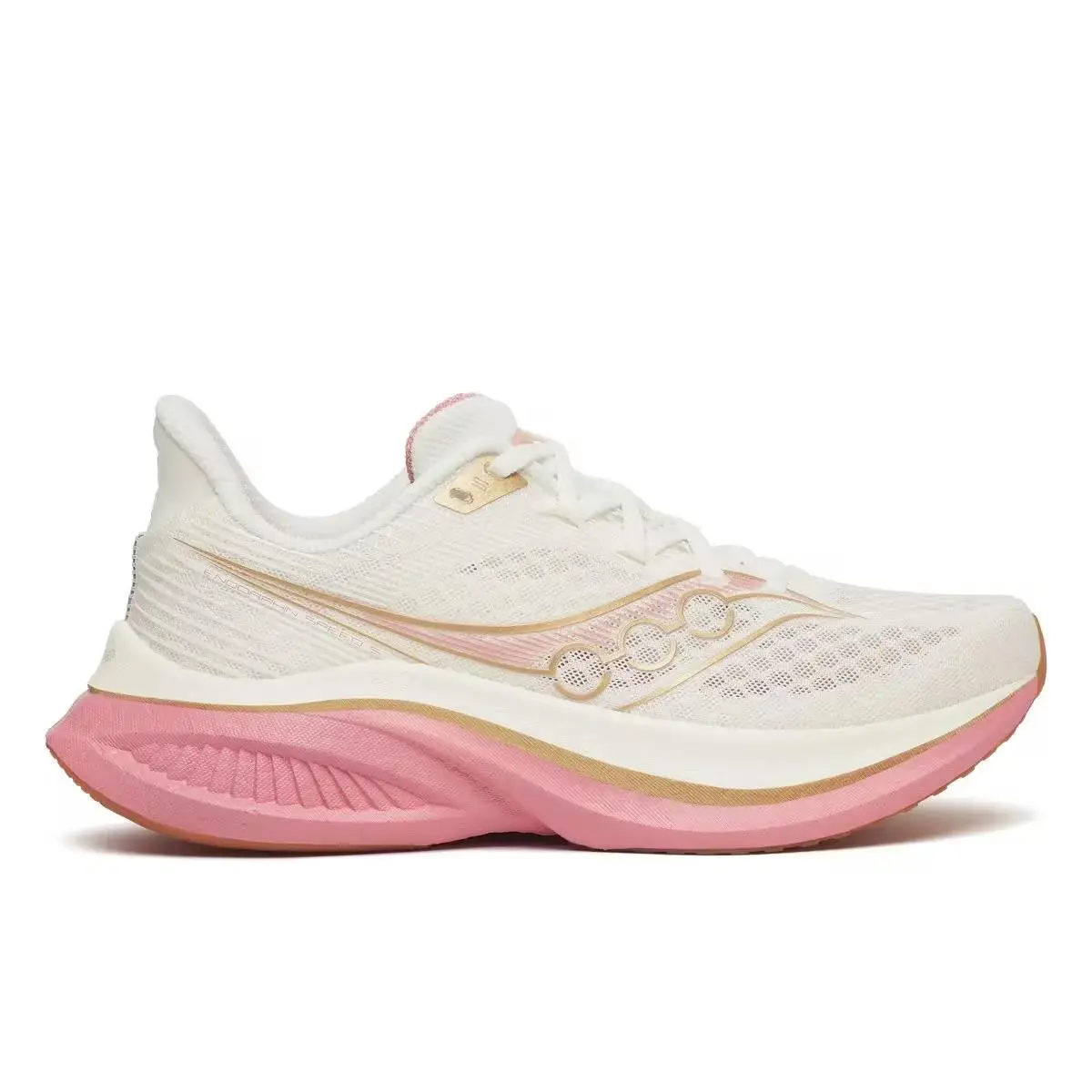 Saucony Women Endorphin Speed 5 Wide Shoes - Ivory | Mauve