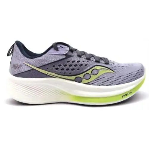 Saucony Women`s Ride 17 Running Training Shoes Pwrrun+ Athletic Sneakers Lace Up