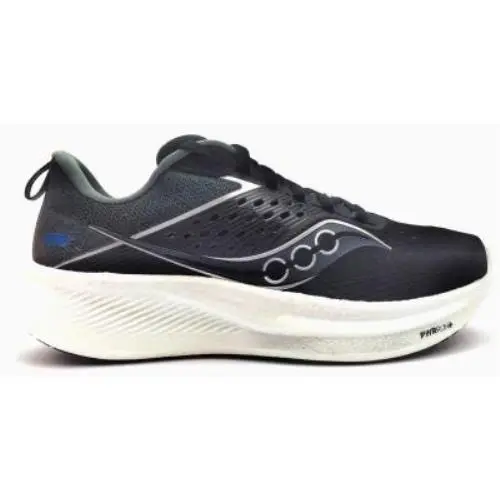 Saucony Men`s Ride 17 Running Walking Shoes Pwrrun+ Athletic Sneaker Lace Up