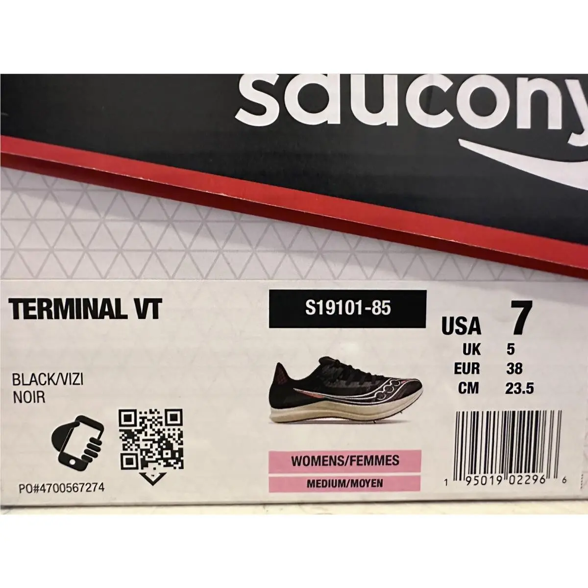 Saucony shoes - Saucony Terminal - Terminal - S19101 - Black/Vizi (UPC: 0195019022966) 5