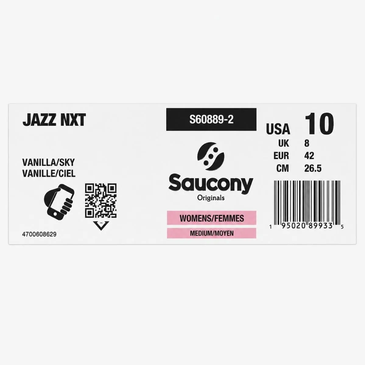 Saucony shoes - Saucony Jazz - Jazz - S60889-2 - White/Silver 0
