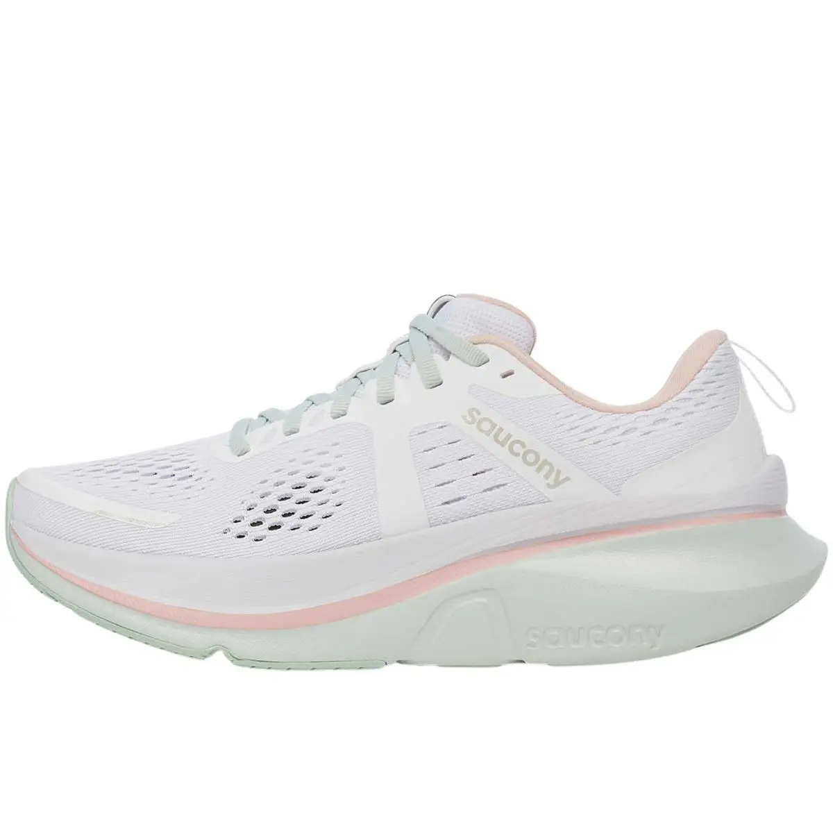 Saucony Women`s Guide 18 Sneaker White/mist 11.5 - White/Mist