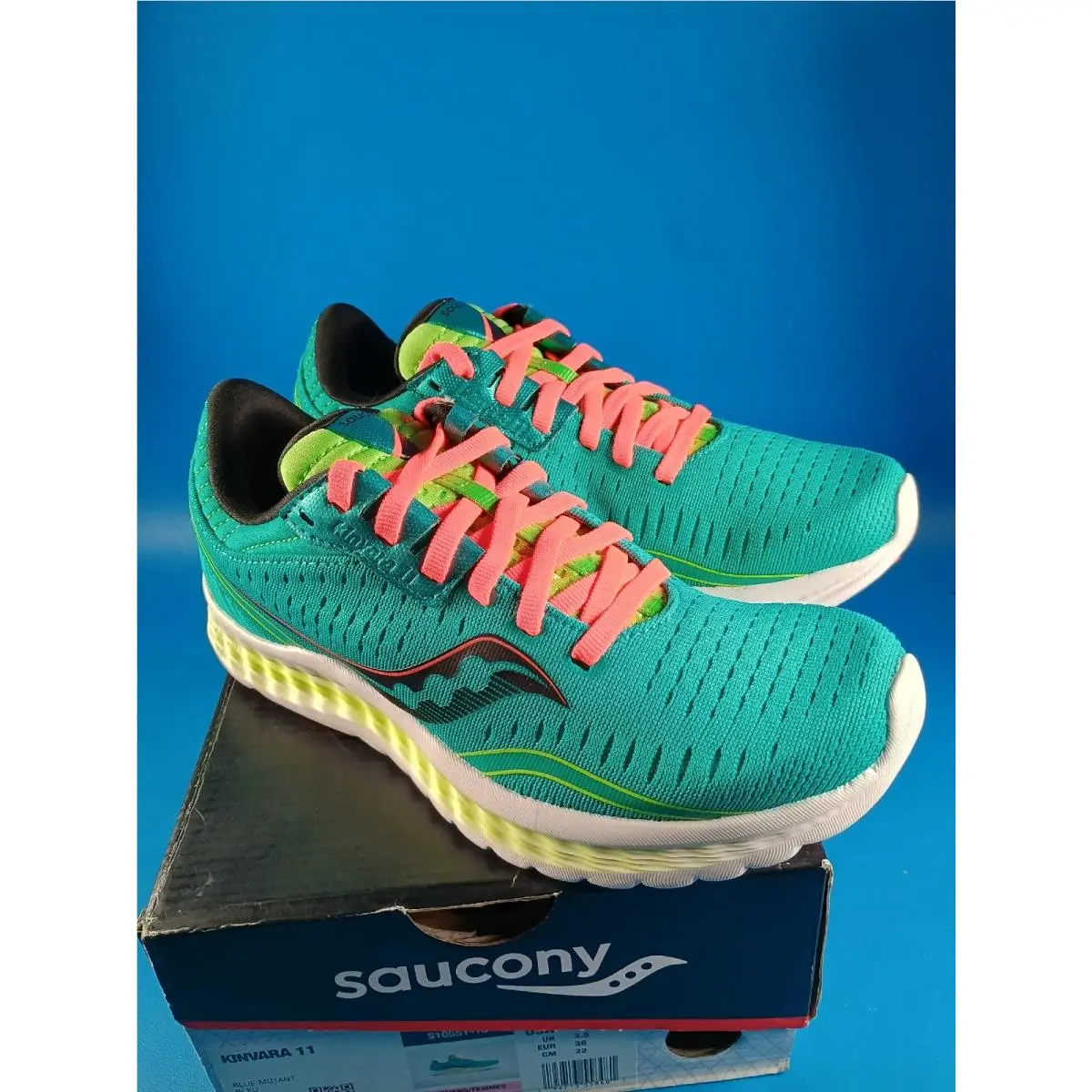 Saucony shoes - Saucony Kinvara 11 - Kinvara - S10551-10 - Aqua/Blue 5