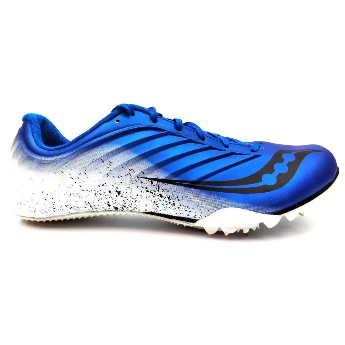 Saucony Spitfire 5 Men`s Track Field Running Shoes Blue White 11.5 Medium