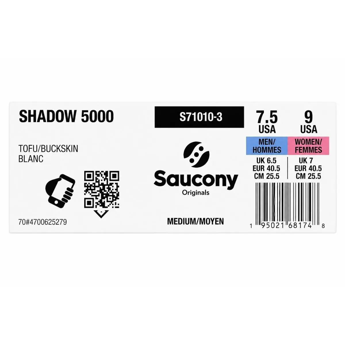 Saucony shoes - Saucony Shadow 5000 - Shadow - S71010-3 - Beige 5