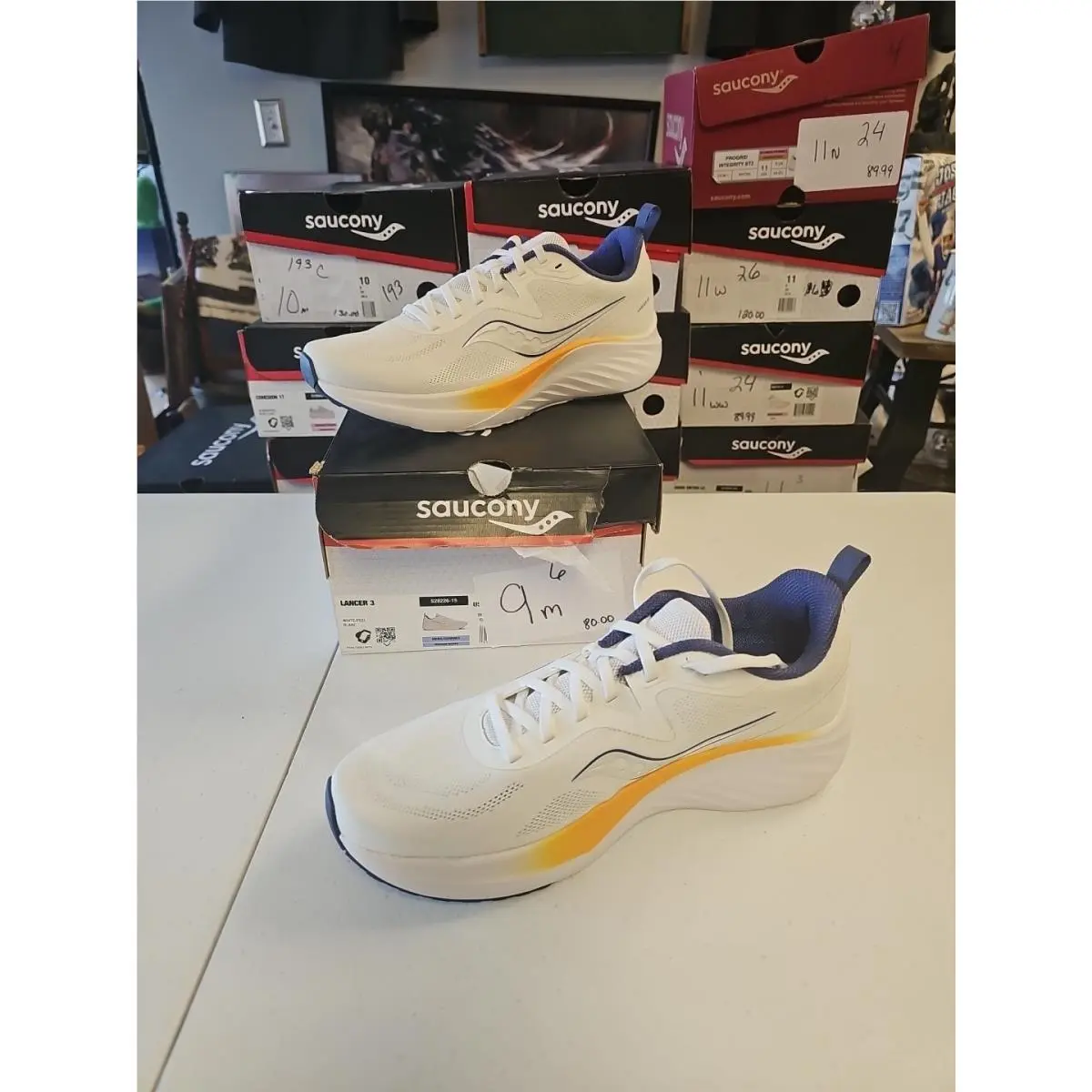 Saucony Lancer 3 Run Low Men`s 9M Athletic Running Gym Fashion Sneakers