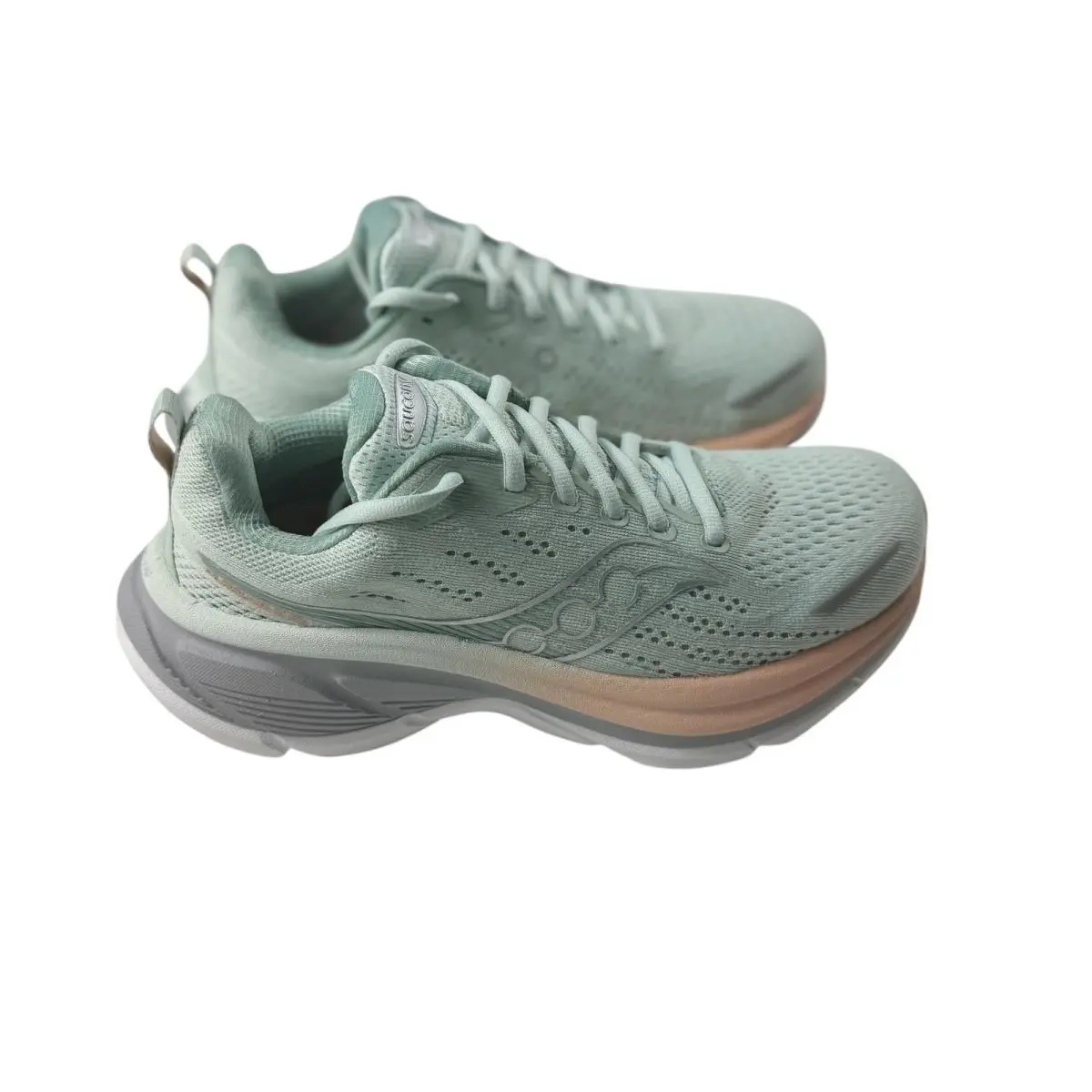 Saucony Hurricane 23 Womens 6.5 Mist Cameo Green Running Shoes S11026-123