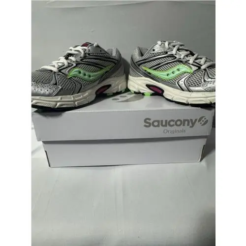 Saucony Ride Millennium Women’s Running Shoes Lace-up Gray/green/pink N303