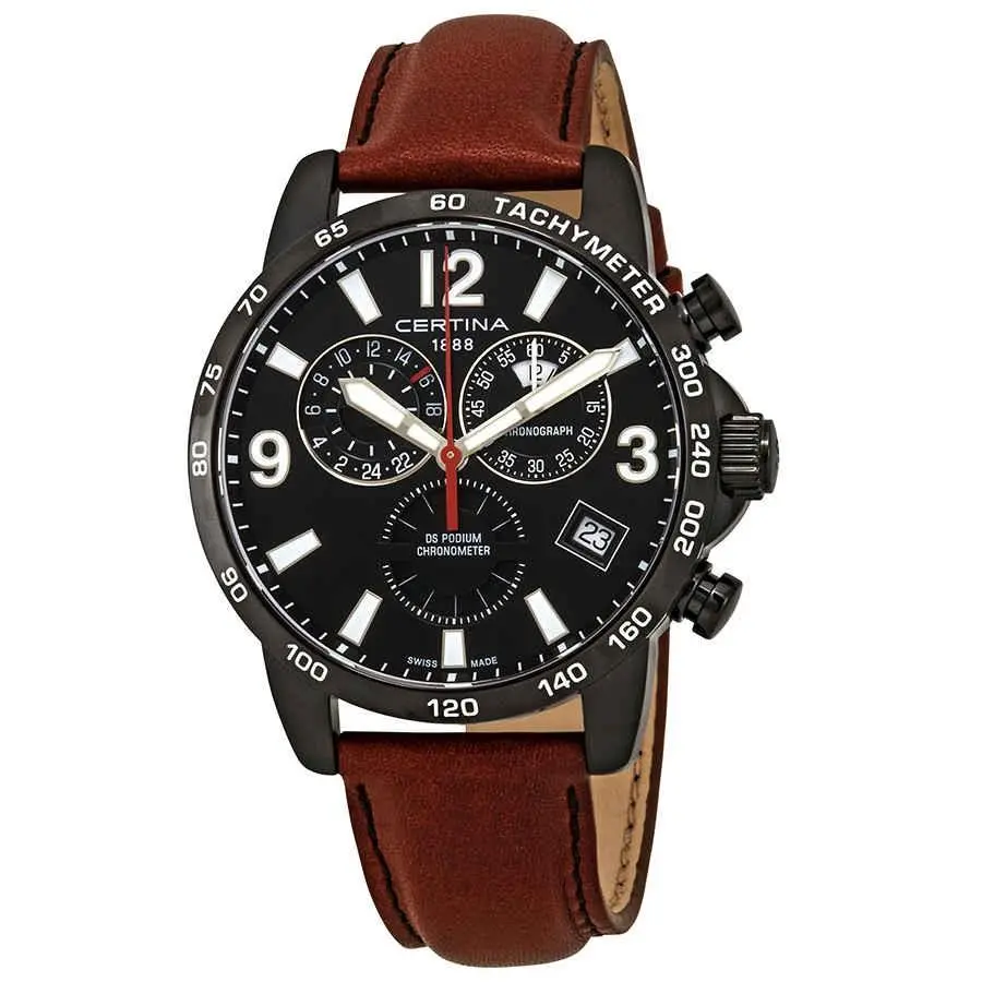 Certina DS Podium Chronograph Black Dial Men`s Watch C034.654.36.057.00