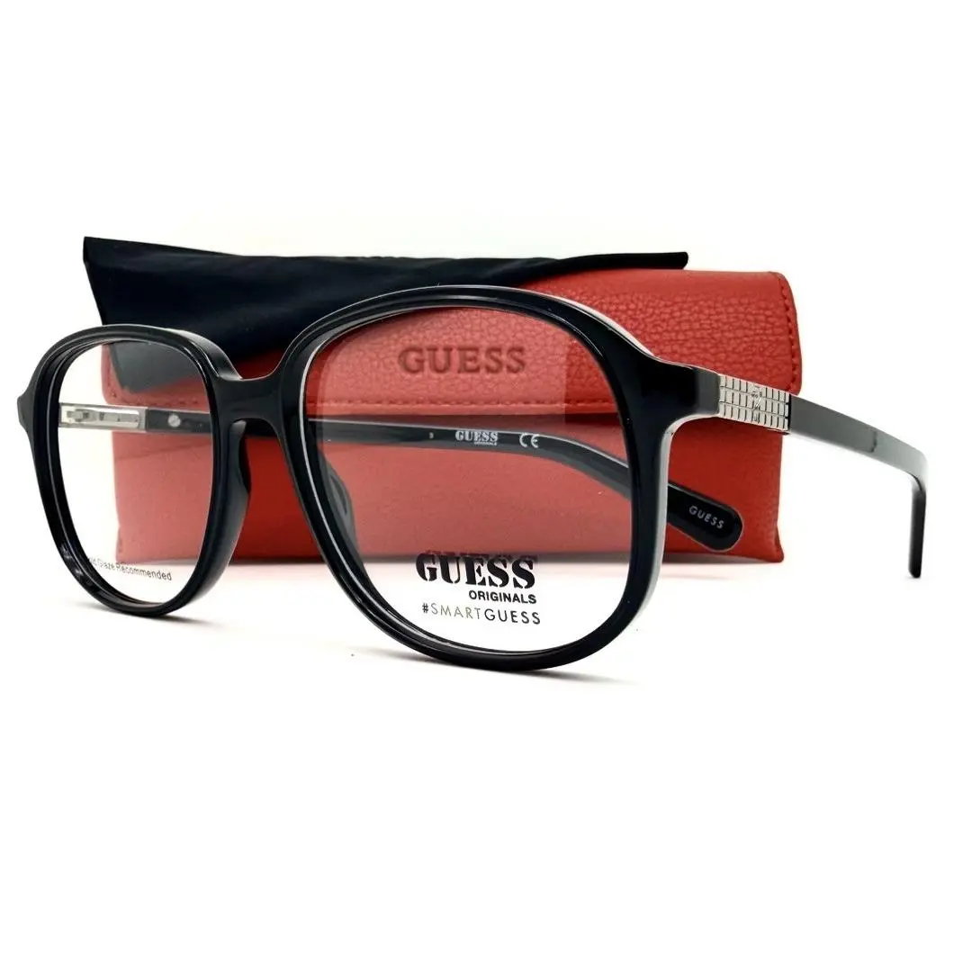 Eyeglasses GU 8255 001 Black 53-15-145 with Case by Guess