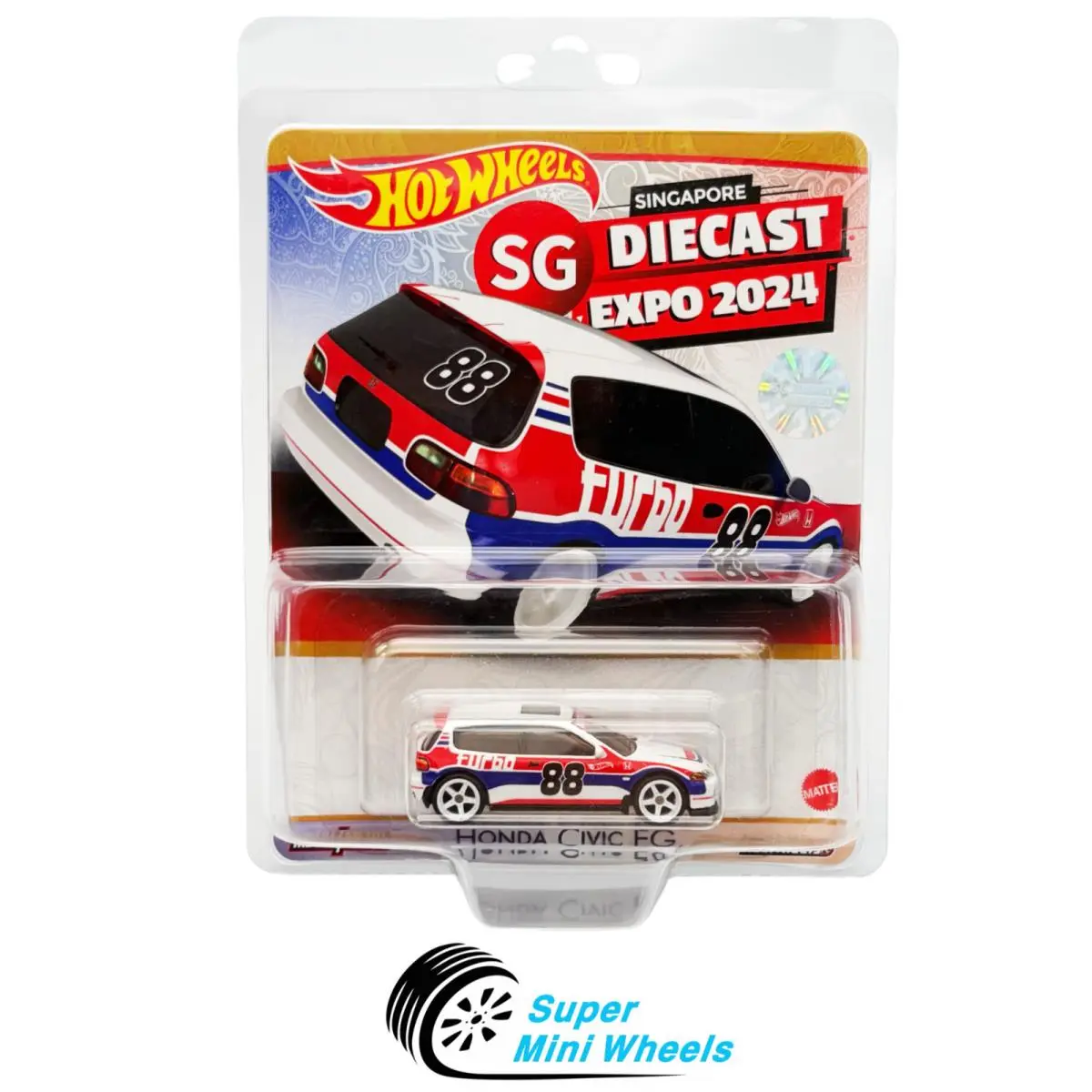 Hot Wheels Singapore Diecast Expo 2024 Honda Civic EG 330/500