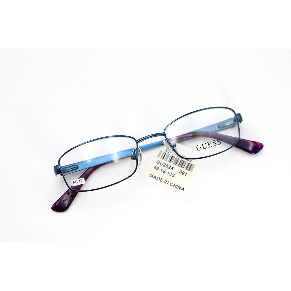 Guess GU2524 091 Satin Blue 49-18-135 Eyeglass Frames Flex Hinges E627