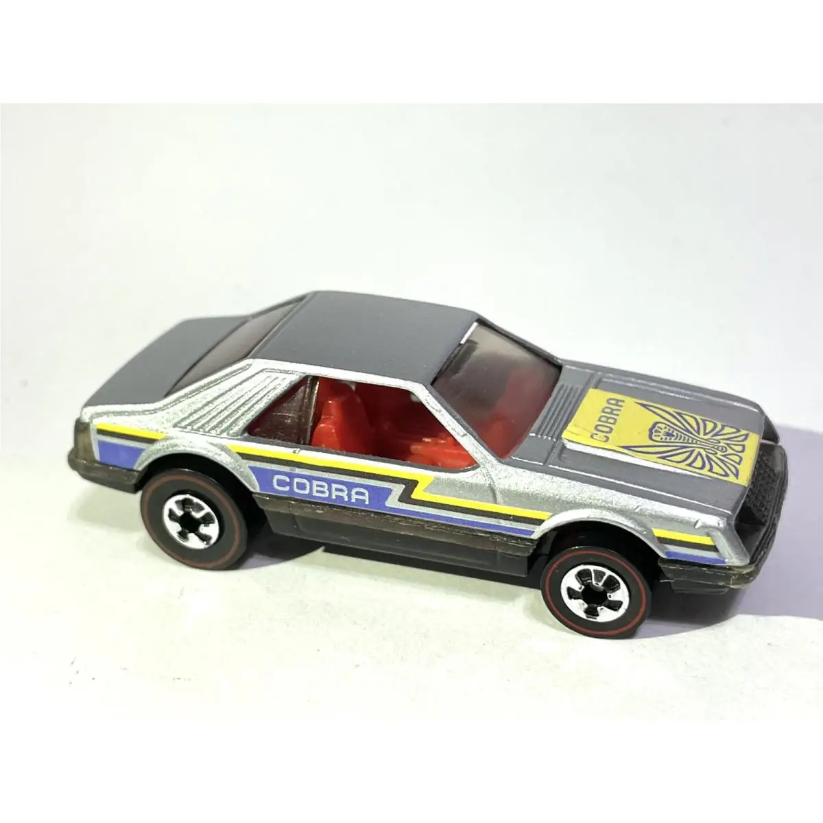 Custom Made Redline Vintage 1979 Hot Wheels Turbo Mustang Cobra Silver