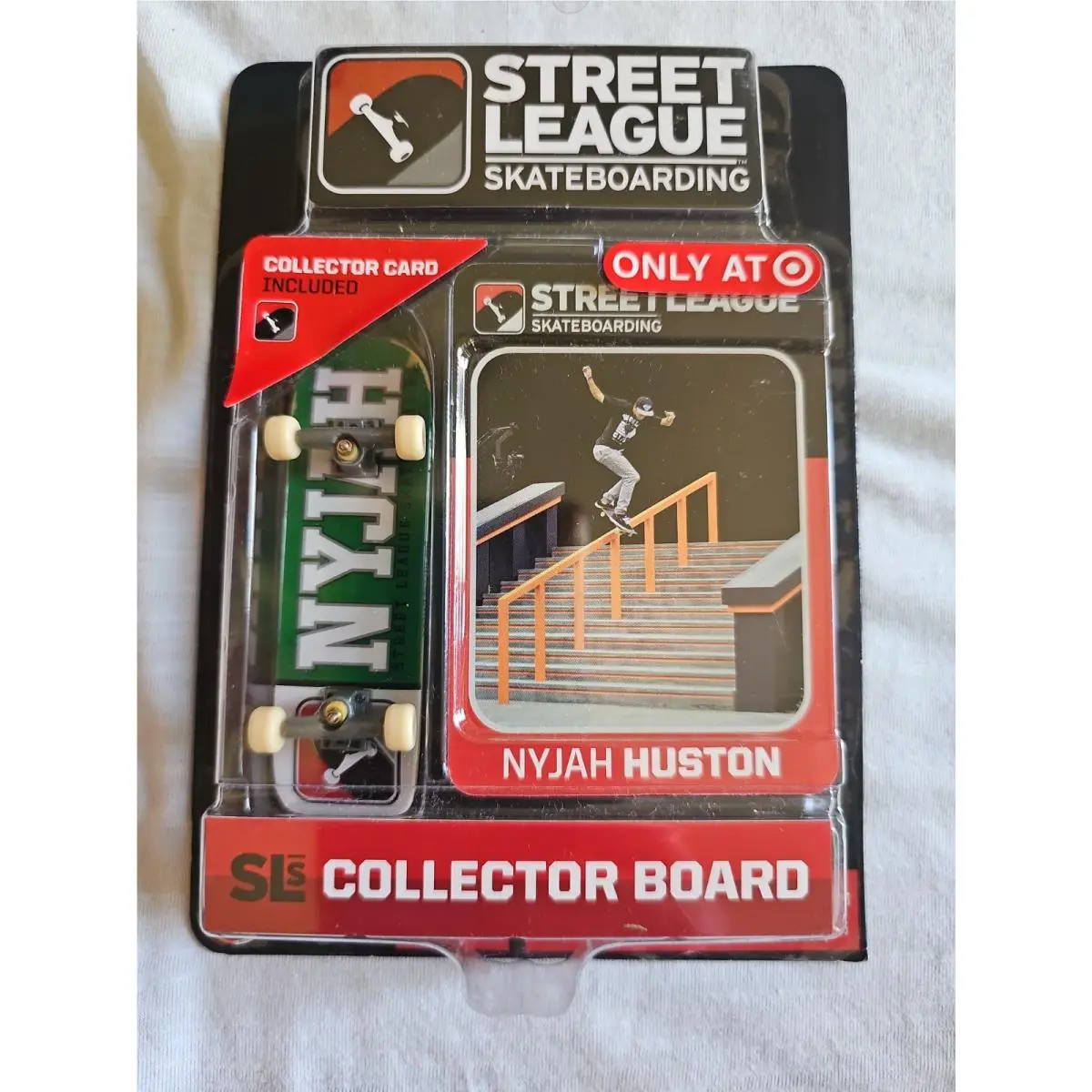 Street League Skateboarding Nyjah Huston Green White Letters Great Package