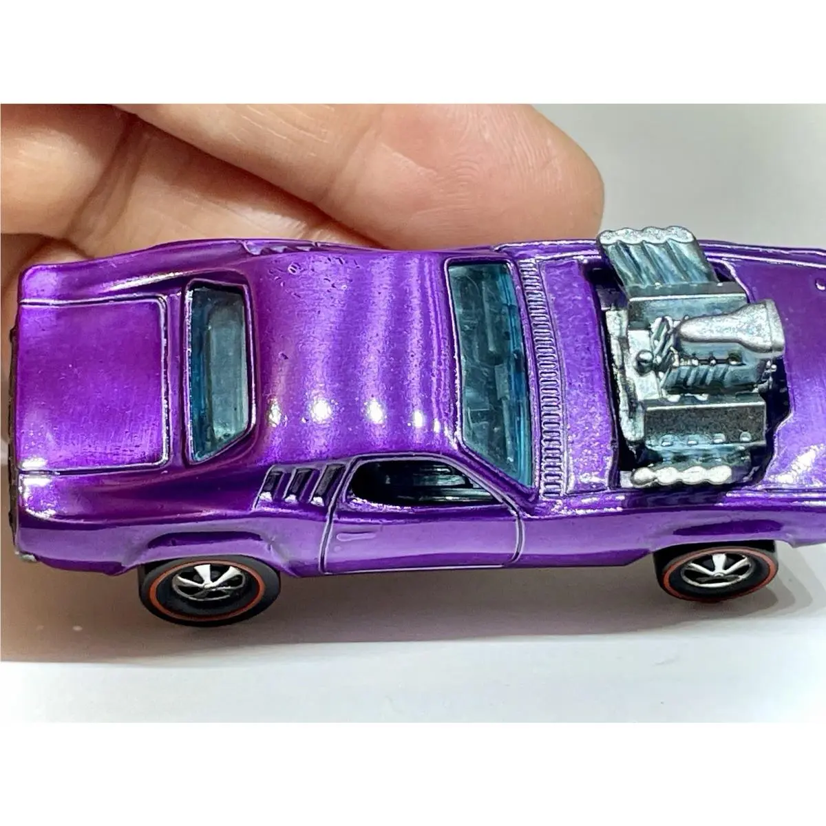 Hot Wheels Diecast Restored ‘70 Redline Rodger Dodger Spectraflame Purple